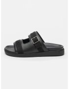 CALVIN KLEIN Кожени чехли с каишка с тока