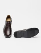 CALVIN KLEIN Кожени обувки Derby Коняк кафяв