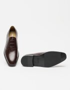CALVIN KLEIN Кожени обувки Oxford с остър връх Коняк кафяв