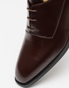 CALVIN KLEIN Кожени обувки Oxford с остър връх Коняк кафяв