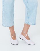CALVIN KLEIN Кожени пантофки Пастелнорозов