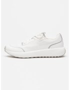 CALVIN KLEIN Маратонки от еко кожа с текстил - Бял