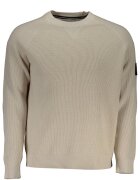 CALVIN KLEIN Мъжка блуза - 100% памук - бежово - J30J323412