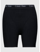 CALVIN KLEIN Оформящ къс панталон с лого - Черен