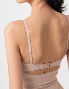 CALVIN KLEIN Оформящо боди с дантела Тъмнобежово