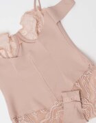 CALVIN KLEIN Оформящо боди с дантела Тъмнобежово