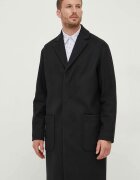 CALVIN KLEIN Палто от вълна K10K111745 Черен