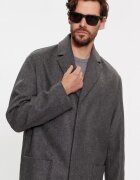 CALVIN KLEIN Палто от вълна K10K111745 Сив