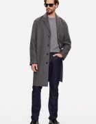 CALVIN KLEIN Палто от вълна K10K111745 Сив