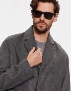 CALVIN KLEIN Палто от вълна K10K111745 Сив