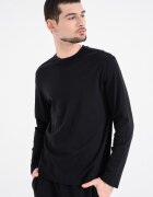 CALVIN KLEIN Памучна блуза Черен