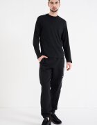 CALVIN KLEIN Памучна блуза Черен