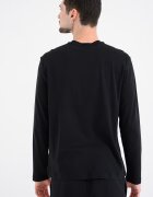 CALVIN KLEIN Памучна блуза Черен