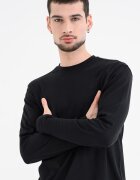 CALVIN KLEIN Памучна блуза Черен