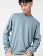 CALVIN KLEIN Памучна блуза Петролно синьо