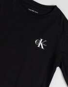 CALVIN KLEIN Памучна блуза с лого Черен