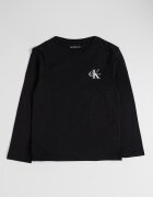 CALVIN KLEIN Памучна блуза с лого Черен