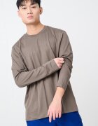 CALVIN KLEIN Памучна блуза Тъмнокафяв