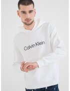 CALVIN KLEIN Памучно худи с джоб кенгуру - Мръснобял