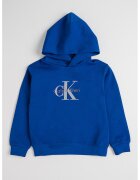 CALVIN KLEIN Памучно худи с лого - Кралско Синьо