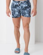 CALVIN KLEIN Плувни шорти на каре Черен/Мръснобял