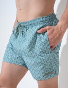 CALVIN KLEIN Плувни шорти с десен Античен тюркоаз/Sage Green
