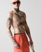 CALVIN KLEIN Плувни шорти с връзка и лого Яркорозово