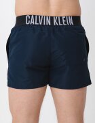 CALVIN KLEIN Плувни шорти с връзки и лого Тъмносин