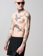 CALVIN KLEIN Плувни шорти със средна талия Черен