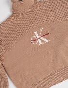 CALVIN KLEIN Поло с лого Бежов