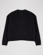 CALVIN KLEIN Пуловер с рипс Черен