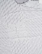 CALVIN KLEIN Раиран шал с ресни Светло сив