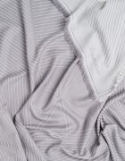 CALVIN KLEIN Раиран шал с ресни Светло сив