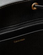 CALVIN KLEIN Раница от еко кожа с капаче Избеляло черно