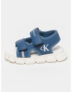 CALVIN KLEIN Равни сандали с велкро - Индигово синьо