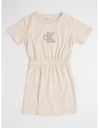 CALVIN KLEIN Разкроена рокля с лого