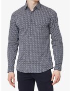 CALVIN KLEIN Риза K10K109336 - Бял/Син