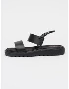 CALVIN KLEIN Сандали от кожа и еко кожа с тънка каишка на глезена