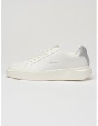CALVIN KLEIN Скосени кожени спортни обувки Cupsole