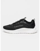 CALVIN KLEIN Скосени спортни обувки от текстил с велур