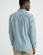 CALVIN KLEIN Слим риза на райе Прашно синьо/Tъмносив