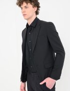 CALVIN KLEIN Слим сако с вълна Черен