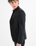 CALVIN KLEIN Слим сако с вълна Черен
