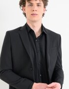 CALVIN KLEIN Слим сако с вълна Черен