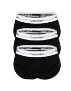 CALVIN KLEIN Слипове с лого - 3 чифта Бял/Черен