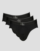 CALVIN KLEIN Слипове с лого на талията - 3 чифта Антрацитно сиво