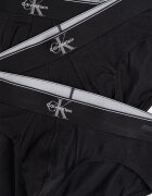 CALVIN KLEIN Слипове с лого на талията - 3 чифта Антрацитно сиво