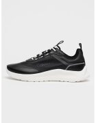 CALVIN KLEIN Спортни обувки Eva Runner от еко кожа с лого - Светло кафяво/Шам фъстък зелено