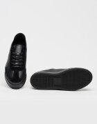 CALVIN KLEIN Спортни обувки от кожа Basket Cupsole Черен