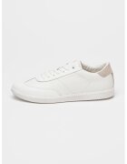 CALVIN KLEIN Спортни обувки от кожа - Светло сив/Бял